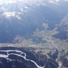Flugwegposition um 12:18:02: Aufgenommen in der Nähe von Gemeinde Matrei in Osttirol, Österreich in 3409 Meter